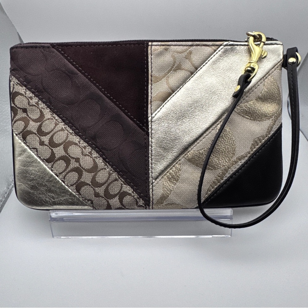 Coach Multicolor Patchwork Wristlet - image 2